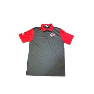 Nike NFL Dri Fit On The Field Kansas City Chiefs Short Sleeve Polo Shirt Size S